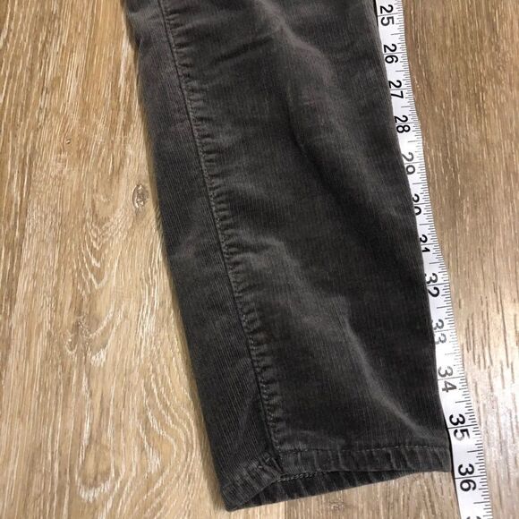LOFT Curvy Skinny dark Gray stretchy corduroy pants slacks trousers jeans-4/27 - Picture 10 of 11